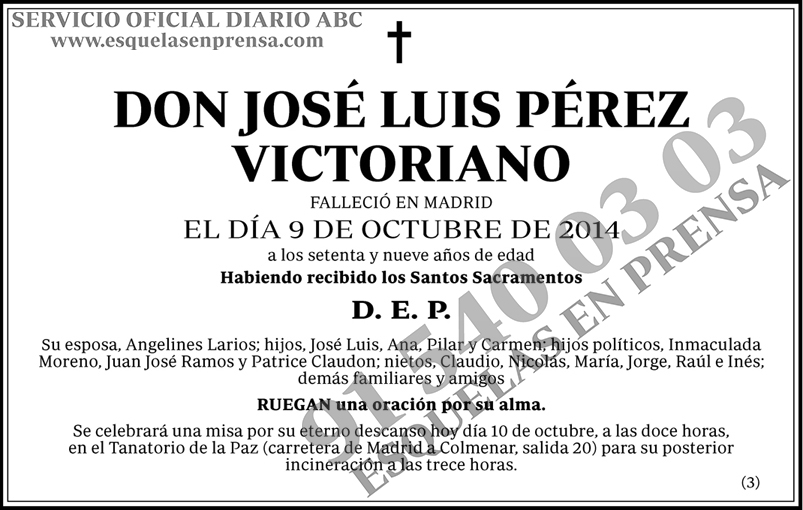 José Luis Pérez Victoriano
